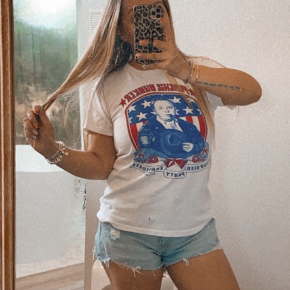 Vintage Archie Bunker Beer Candidate T-shirt 1972 - Picture 2 of 3